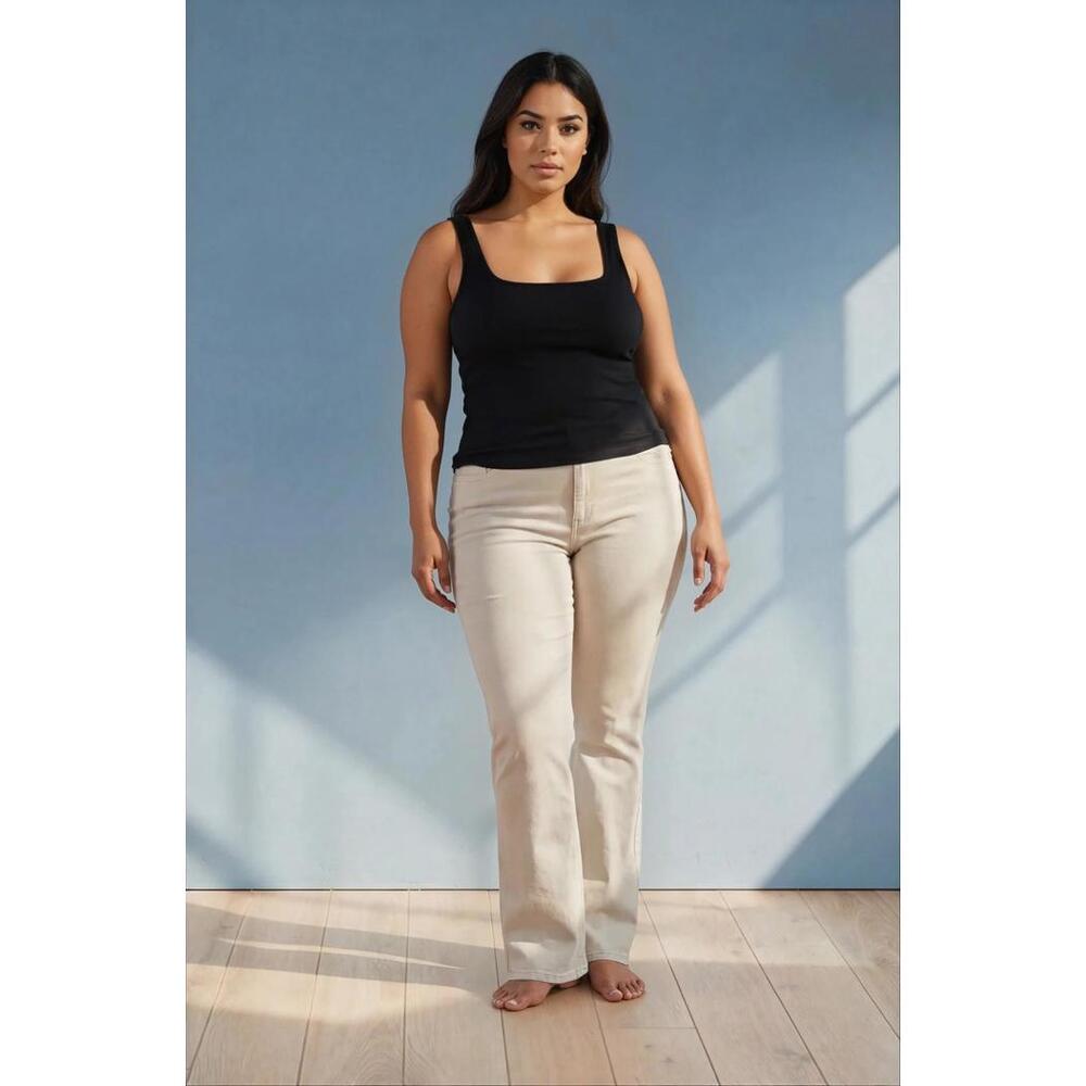 NWT Gloria Vanderbilt Women's Boot Cut w/Slimming Panel Stonewood size 12L